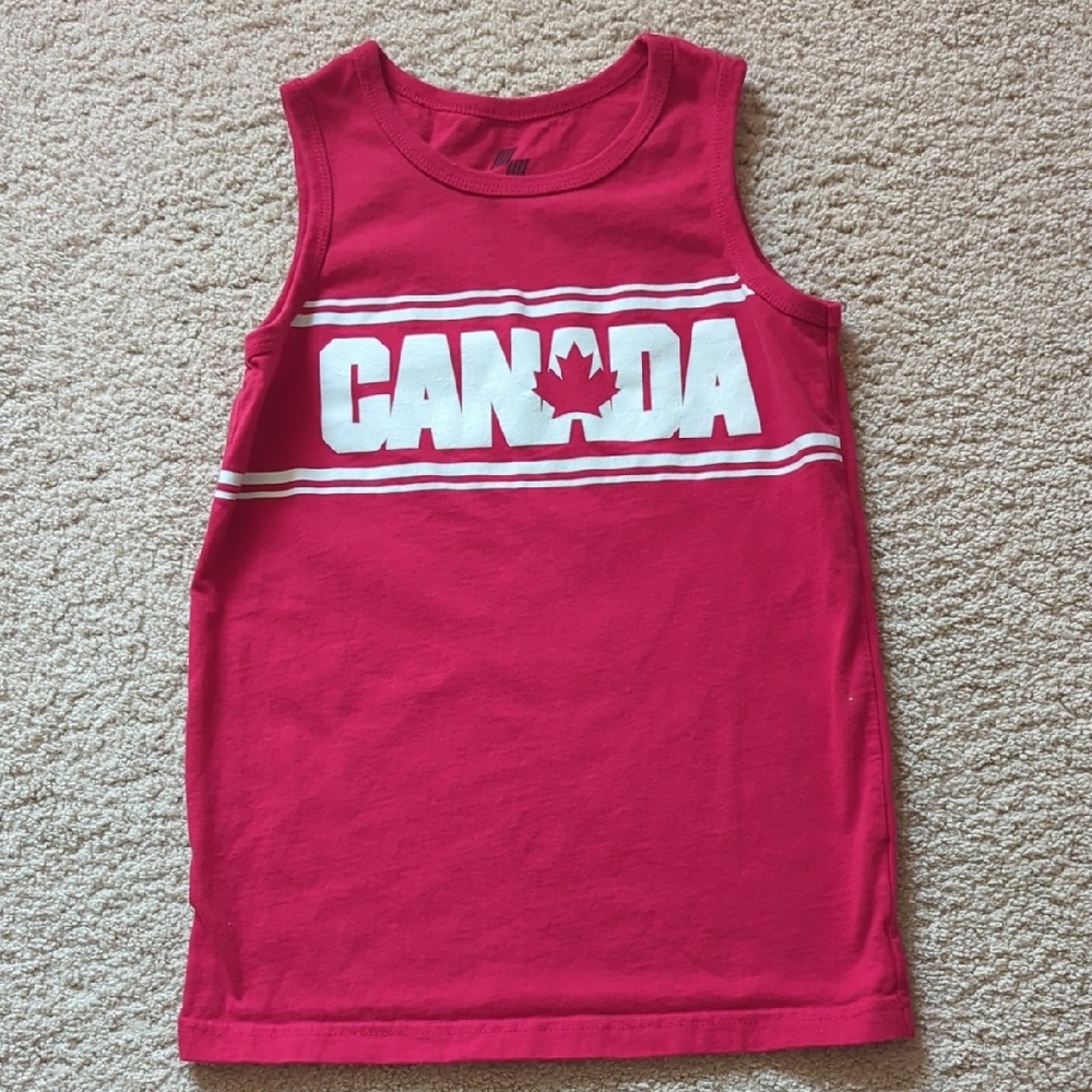 Canada Red Kids Tank Top